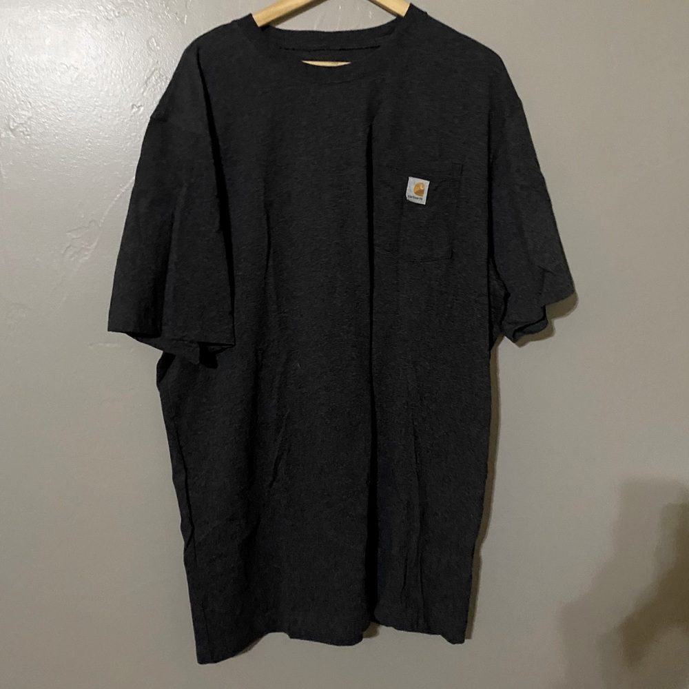 Dark Gray Carhartt Work Shirt Pocket Tee
XL Tall original fit